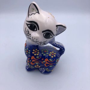 Ceramic Cat Blue